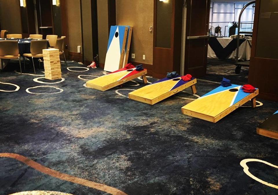 Ballroom Cornhole Image Corporate Event Houston