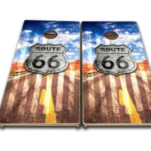 Custom Rec Cornhole Bags (1) Route 66 Boards