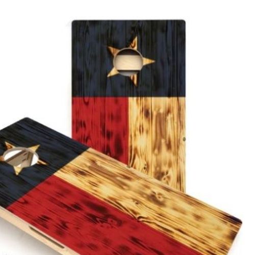 Custom Rec Cornhole Bags (1) Texas Flag Cornhole Boards